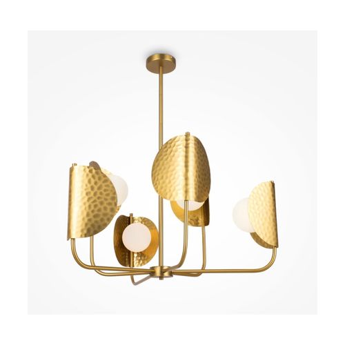 Suspension 6 Globes Avec Armatures En Métal Laiton 75cm Tropic - Maytoni