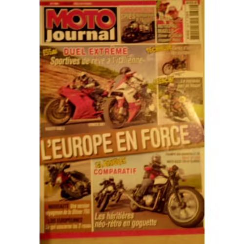 Moto Journal 1860 De 2009 Ducati Gt 1000,Moto Guzzi V7 Classic,Triumph Bonneville Se,Bimota Db7,Ducati 1198s,