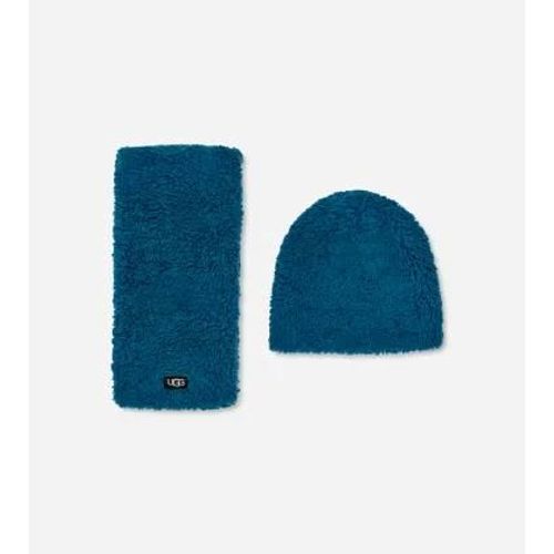 Ugg Ensemble Bonnet Et Écharpe En Sherpa Pour Grand Enfant In Bspp, Taille 2/4 Yrs