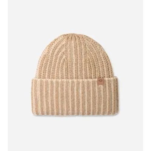 Ugg Bonnet Épais Tressé In Cream Multi, Taille O/S, Mélange D’Acrylique