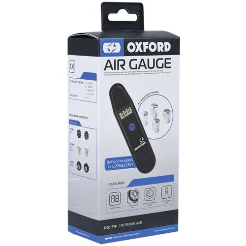 Oxford Air Manomètre Numérique Pour Pneumatiques, Argent Pour Hommes
