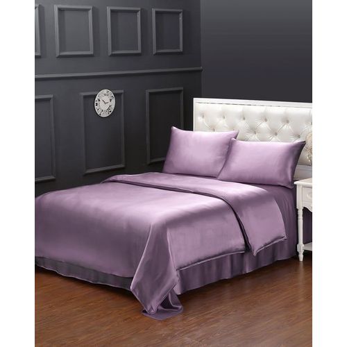 Lilysilk Housse De Couette Soie 25 Momme Luxueuse Lavande 135x200cm - Douceur & Brillance Exceptionnelles