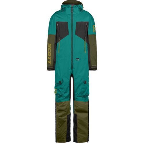 Scott Back-X Dryo 2024 Combinaison De Motoneige Une Pièce, Vert-Bleu, Taille M Pour Hommes