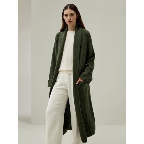 Lilysilk Gilet Cachemire Laine Vert Avocat Xs - Doux, Chaud & Élégant