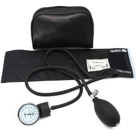 Tensiometre Bras Manuel Pour Mesurer Précisément La Pression Artérielle Avec Brassard De Tensiomètre Pour Enfants,Adapté Aux Professionnels De Santé (18,4-26,7cm,Noir)