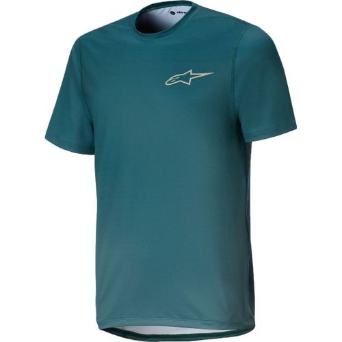 Alpinestars A-Dura Rise Maillot De Vélo À Manches Courtes Pour Jeunes, Vert, Taille S