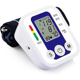 Tensiometre Bras,Tensiometre Bras Professionnel Avec Mémoire 2x120,Moniteur De Fréquence Cardiaque,Tensiomètre Électronique Au Bras Avec Manchette Ajustable 22cm-32cm