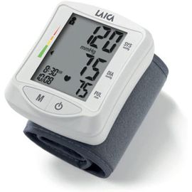 Laica Tensiomètre Automatique Pour Le Poignet Bm1006w, Mesure La Tension Artérielle Et La Fréquence Du Pouls Gris/Blanc