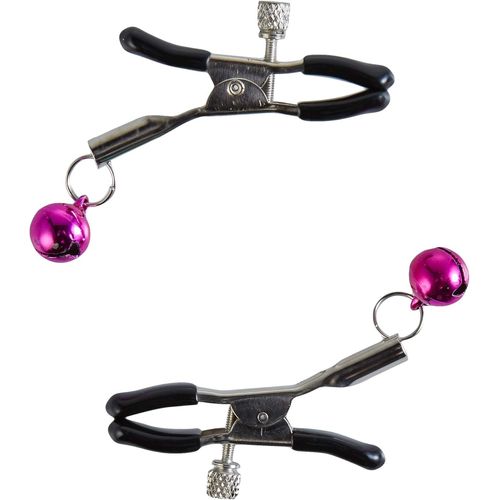 Silver Nipple Clamps Rose