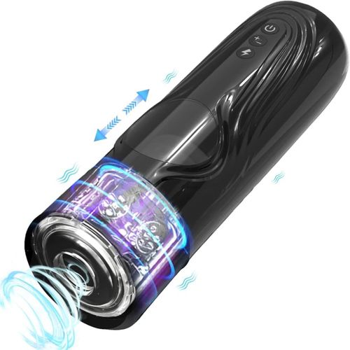 Jgd-Masturbateur Électrique Masturbateur Mâle, Sex Toy Mâle Avec Fonction Télescopique 7 Modes Et Rotation, Pompe À Pénis Mâle Pussy Sex Toy Oral Sex Pocket Pussy