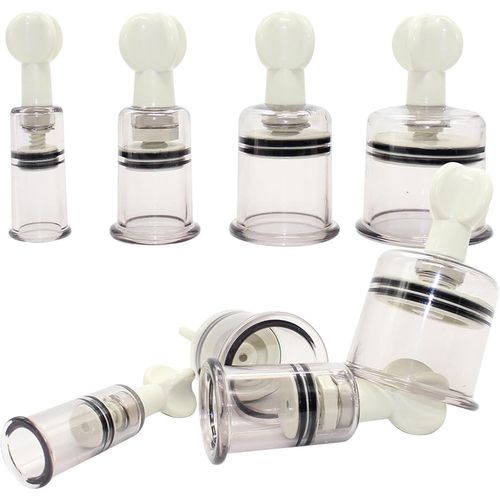 Nippelsauger Für Frauen Weiß 8 Stk-Extrem Brustwarzen Erregung,Bdsm Nipple Sucker Pump,Brustwarzensauger Für Sm-Spiele,Fetisch & Luststeigerung,Nippel Pumpe Für Damen,Paare,Erotik-Set