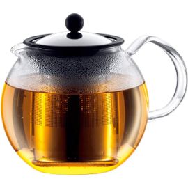 Subzonal-1801-16 - Assam - Théière À Piston En Verre - Filtre Et Couvercle Inox - 1.0 L