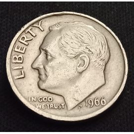 1 Dime 1966 Etats-Unis 1966 (Roosevelt)