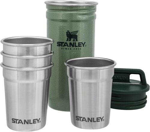 Adventure Nesting Shot Glass Set 0.59ml Matte Black - Verres À Shot En Acier Inoxydable Sans Bpa - À Empiler - Passe Au Lave-Vaisselle