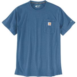 Carhartt Force Relaxed Fit Midweight Short Sleeve Pocket T-Shirt, Bleu, Taille 2xl Pour Hommes