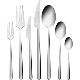 Subzonal-Karaca Boreas Set De Couverts 84 Pieces En Inox, Menagere 12 Personnes, Argent Luxe Couteaux, Fourchettes & Cuillères, Couverts De Table Résistant À La Rouille, Compatible Lave-Vaisselle