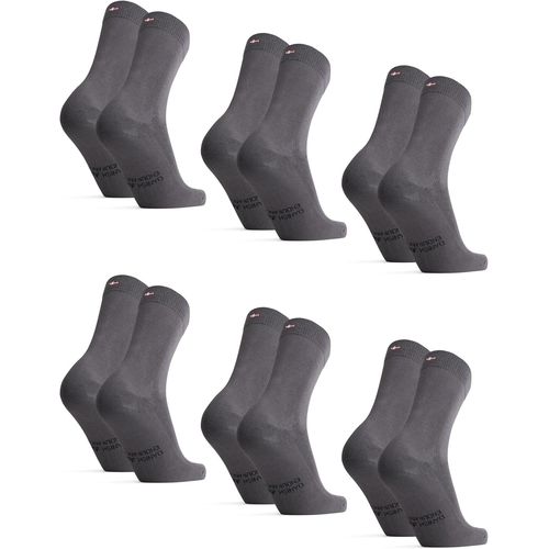 Kalanka-Chaussettes En Fibre De Bambou, Ultra Douces & Respirantes, Homme Femme, 6 Paires - 43-47