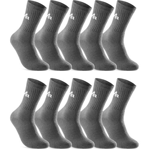 Lot De 10 Paires De Chaussettes De Sport,De Tennis,De Travail Homme Femme Coton (I1r).[S1470]