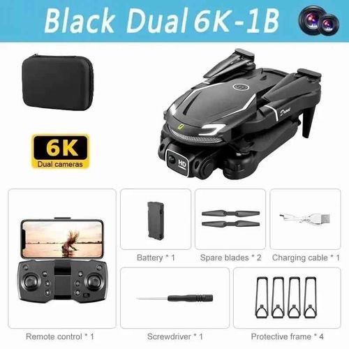 Xiaomi-Drone Professionnel V88, Photographie Aérienne Hd 8k,5g,Gps,Avion Télécommandé,Caméra Hd Pour Touristes,Quadrirotor,Jouet Uav - Type Black Dual 6k-1b