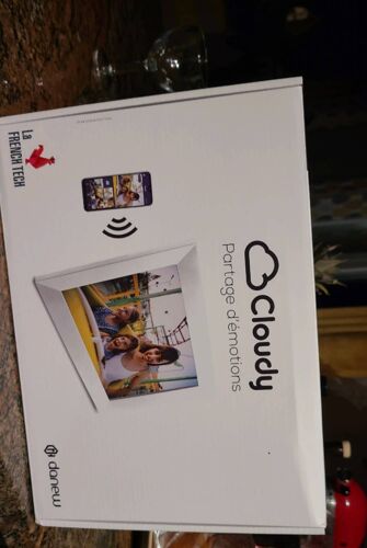 Cadre Photo Numérique Danew Cloudy Blanc