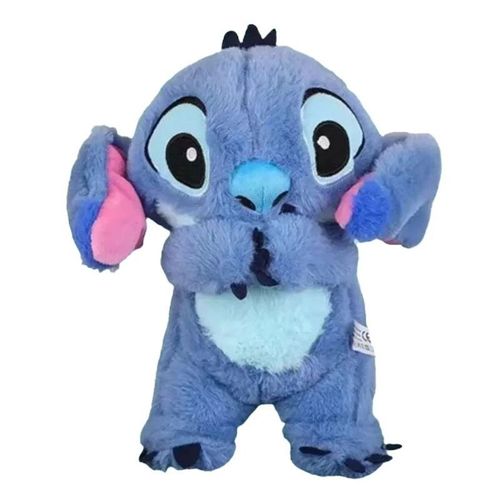 Peluche Musicale SZSMART SD01 Stitch Babe qui brille, respire, fait de la musique et vous aide à dormir Bleu