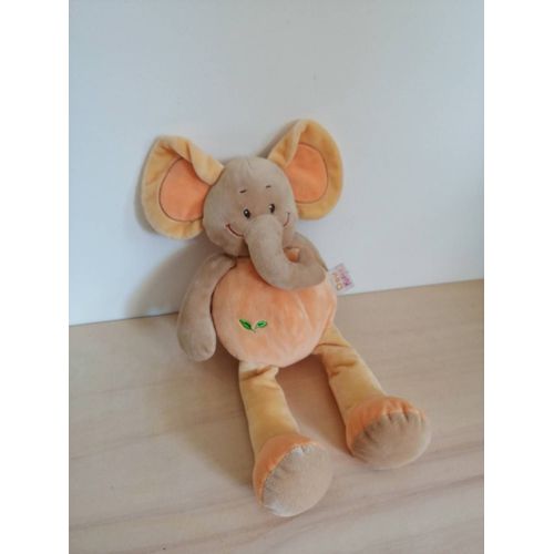 Doudou elephant orange doukidou