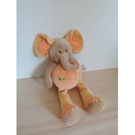 Doudou elephant orange doukidou