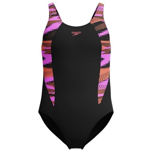 Speedo - Kid's Hyperboom Splice Muscleback - Maillot De Bain Taille 128, Noir