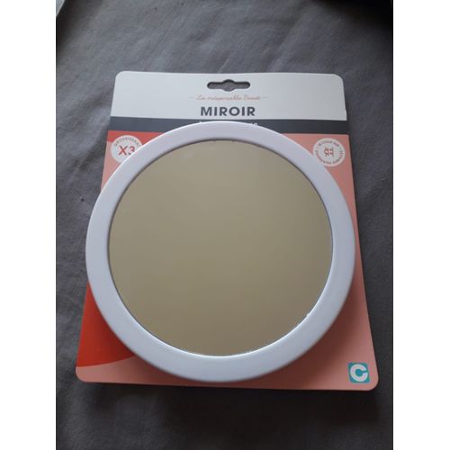 Miroir Grossissant X3 À Ventouses 