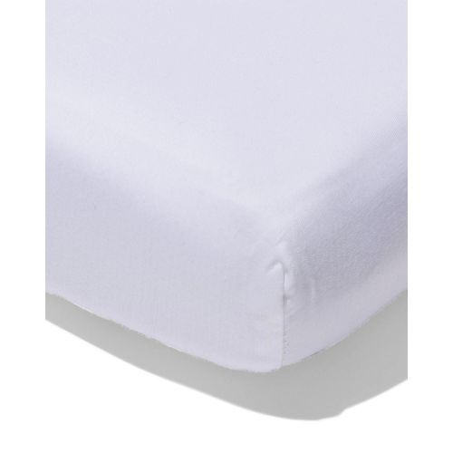 HEMA Drap-housse Surmatelas Fente Jersey 160x200/210 (blanc)