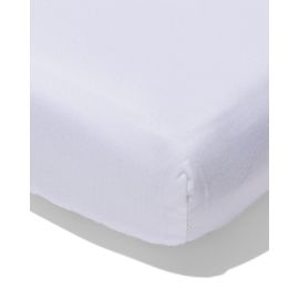 HEMA Drap-housse Surmatelas Fente Jersey 180x200/210 (blanc)