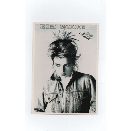 Kim Wilde " In 86 Concert " Photo Noir Et Blanc.