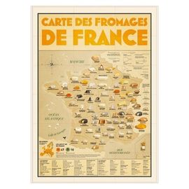 Carte Des Fromages De France