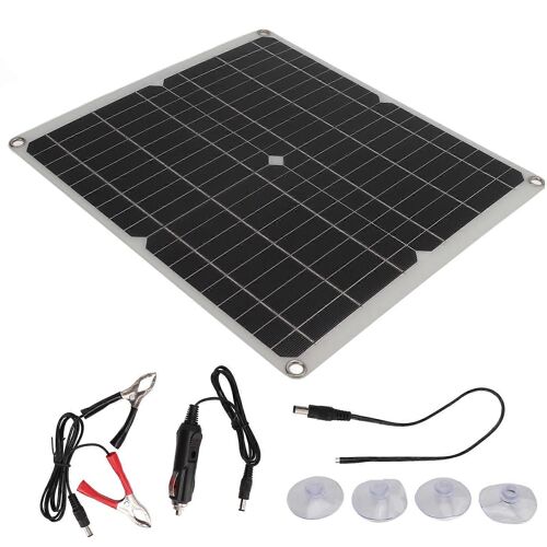 Panneau solaire monocristallin portable d'extérieur 25 W, pliable et USB, pour téléphones portables et ordinateurs portables