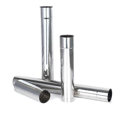 Tuyau De Poêle En Acier Inoxydable De 20 À 50 Cm, 6 Cm, Pour Camping En Plein Air, Poêle À Bois, Poêle De Chauffage, Chaudière, Tuyau D'échappement, Conduit De Fumée