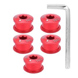 Lot De 20 À 255 Vis De Plateau De Vélo Pour Simple, Double Et Triple Vitesse (Rouge, 5 Mm)