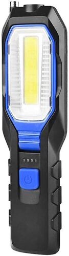 Lampe D'inspection À Led, Lampe De Travail Portable Pliable Et Rechargeable Par Usb Avec Base Magnétique Pour Réparation Automobile