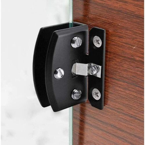 1 paire de charnières de porte en verre pour armoire, vitrine, armoire à vin, pièces de rechange pour charnières de porte, adaptées à