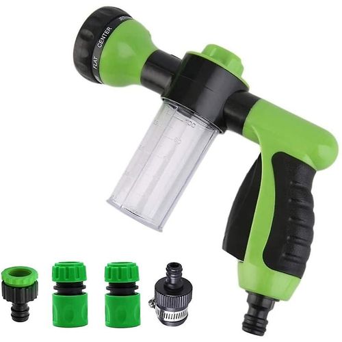 Pistolet À Eau De Jardin - Pistolet À Eau - Mousse Avec 8 Jets De Pulvérisation - Pour Arroser La Pelouse, Baigner Les Animaux, Nettoyer