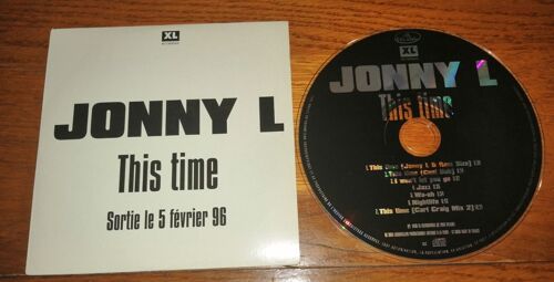 Cd Ep Collector Johnny L " This Time " 7 Titres De 1996 ( Roni Size Carl Craig Cool Dub ) ,Made In France ,Electronic Techno ,Delabel ,Pochette Cartonnée