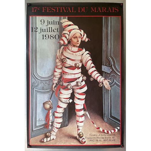 Affiche "17e Festival Du Marais - Paris 1980" - Ill. Verlinde