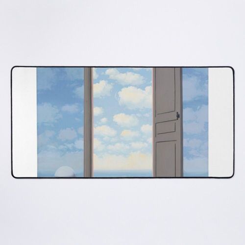 Grand Tapis de Souris Gaming pour Bureau René-Magritte-L_embellie 75x40cm Antidérapante Clavi