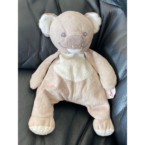 Peluche doudou koala gris blanc et beige bengy 25cm