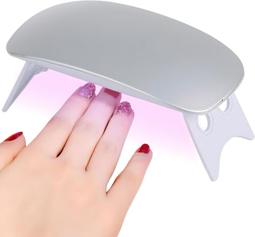 Mini Lampe À Ongles Uv Led Pour Vernis Gel, 6 W Usb Portable Avec Minuterie 60 S, Lampe À Ongles De Voyage Compacte Pour Ongles En Gel, Lampe À Ongles Adaptée Aux Débutants Pour La Maison Et Le Salon 