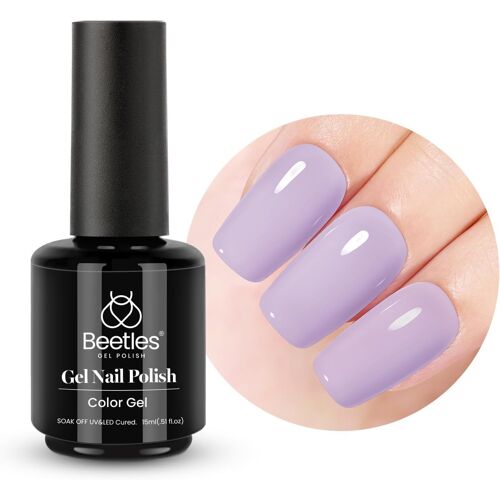 Beetles 15 Ml Violet Vernis Semi Permanent, Lait Rêvé Vernis À Ongles Gels Sèche Sous Lampe Uv/Led, Cadeaux De Manucure Nail Art Bricolage 