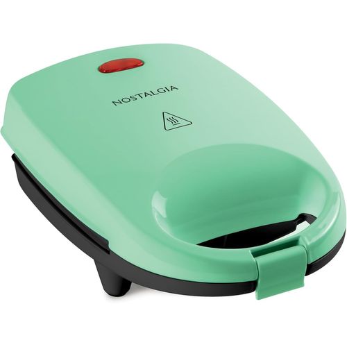 MyMini Gaufrier Électrique Personnel, Surface de Cuisson de 25 mm, Gaufrier pour Pommes de Terre Rissolées, Pain Perdu, Fromage Grillé, Quesadilla, Brownies, Cookies, Aqua
