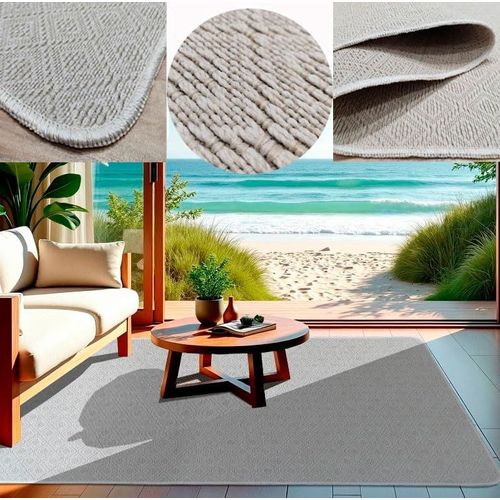 Sjzg-Tapis Rubis Pour Extérieur Et Intérieur - Terrasse, Jardin, Entrées, Couloirs, Balcon, Salle À Manger, Cuisine - Disponible En Or Et Beige - 85 X 100 Cm.