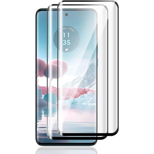 Cauc-Verre Trempé Pour Motorola Moto Edge 40/Moto Edge 40 Neo Protection Écran [2 Pièces], Transparent Hd/Sans Bulles, Protection Écran Pour Moto Edge 40/Moto Edge 40 Neo