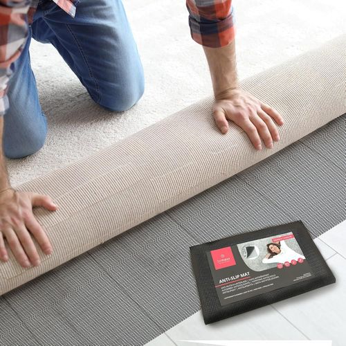 Teeaw-Sous-Tapis Antidérapante Pour Tapis De Protection Set: Tapis De Sport Antidérapant | Sous-Couche De Moquette Tapis De Fitness Protection De Sol Tapis De Course Puzzle Gym Salle De Sport