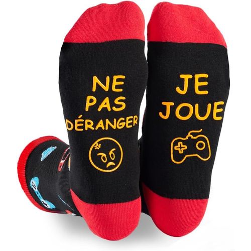 Kalanka-Chaussettes Humoristiques Homme 43-46 Cadeau Homme Chaussette Fantaisie Humour Rigolo Drôle Cadeau Anniversaire Noël Papa
